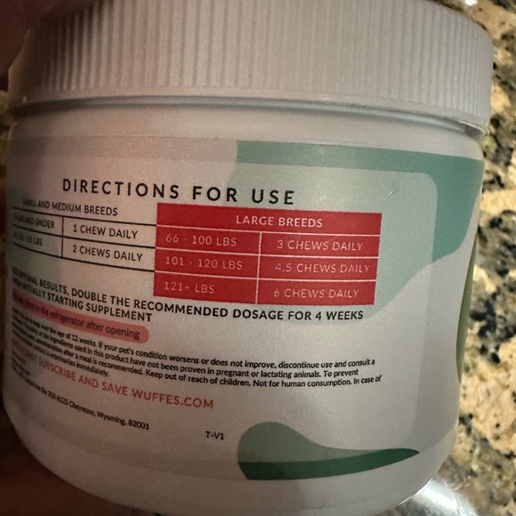 Wuffes advanced hip and joint support dog chews - Picture 2 of 6